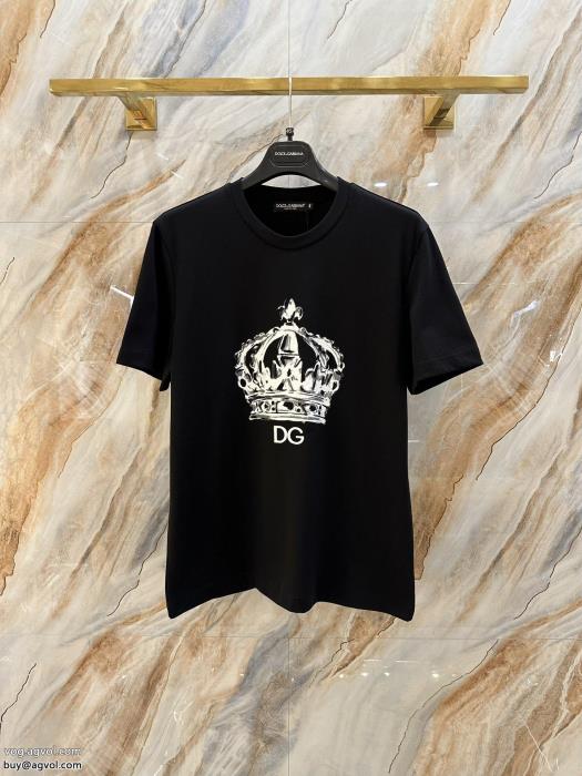 偽 ブランド 色気のあるスタイルに仕上げ爽やかすぎない大人の印象に半袖Tシャツドルチェ＆ガッバーナ_0_1