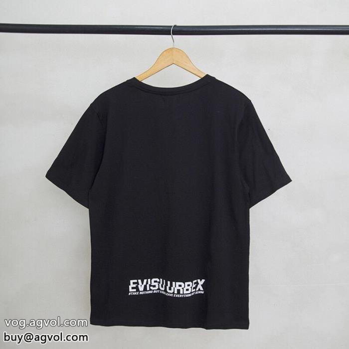 海外限定モデル 新作季節を問わず活躍しブランド コピー半袖Tシャツエヴィス_0_0