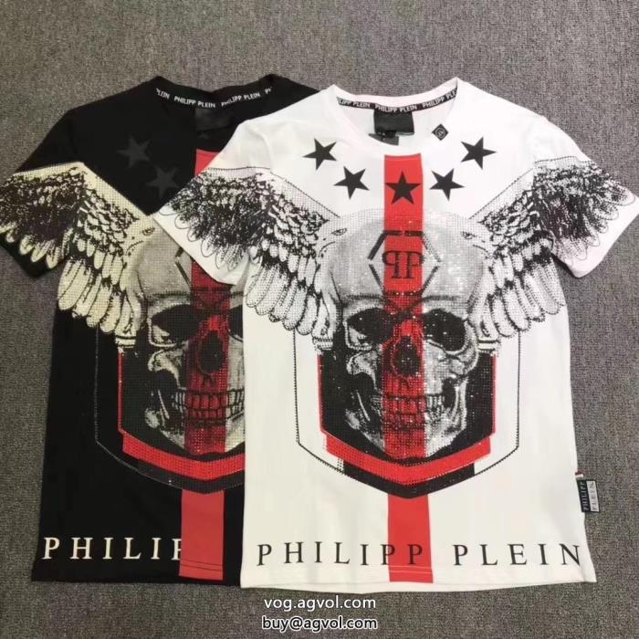 激安 ブランド 通販今っぽいスタイルに決まる軽やかな印象半袖TシャツPHILIPP PLEIN_0_0