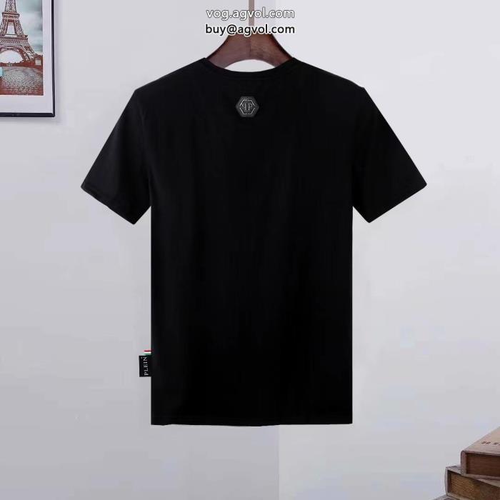 半袖Tシャツ洒落感を演出する！品良くおしゃれ偽 ブランド 購入フィリッププレイン_0_1