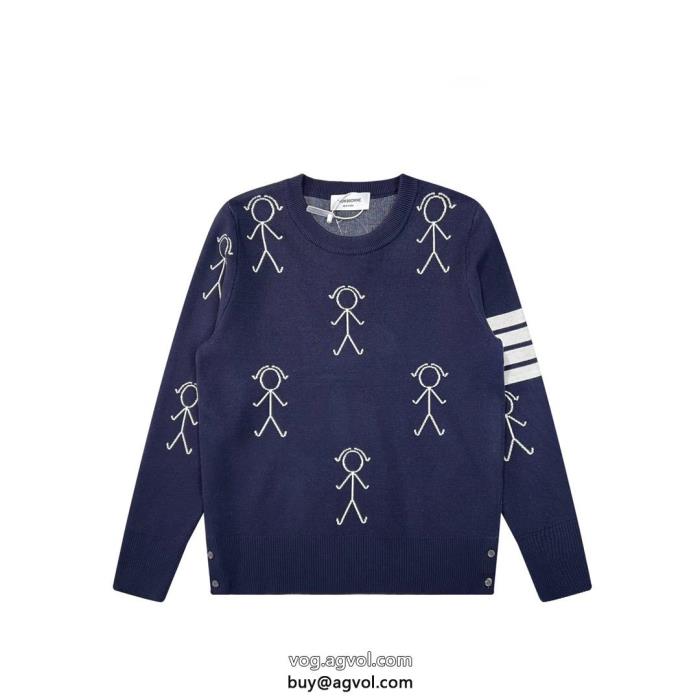 セーター偽 ブランド 販売完売必至映え度MAXTHOM BROWNE_0_1
