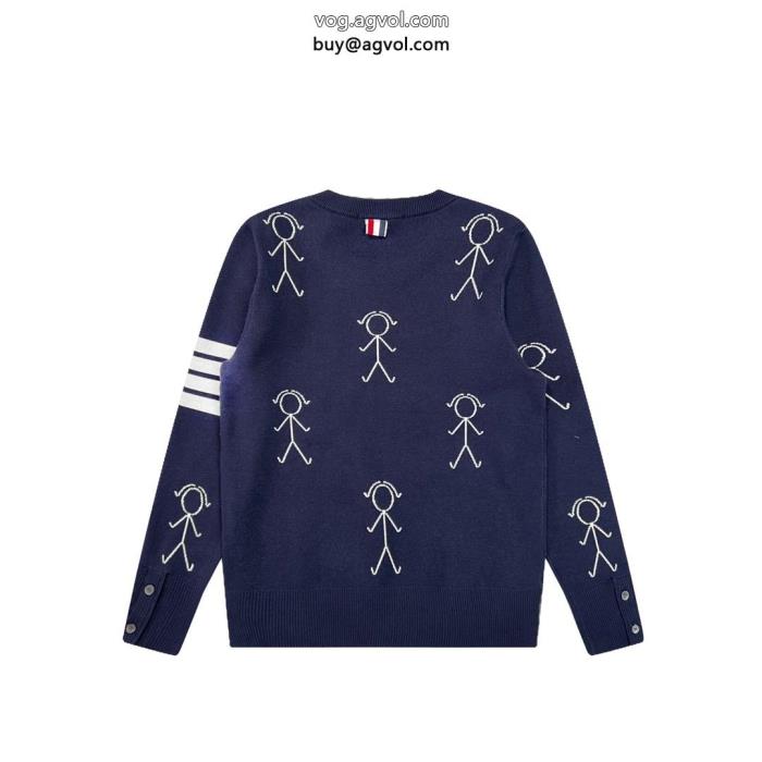 セーター偽 ブランド 販売完売必至映え度MAXTHOM BROWNE_0_2