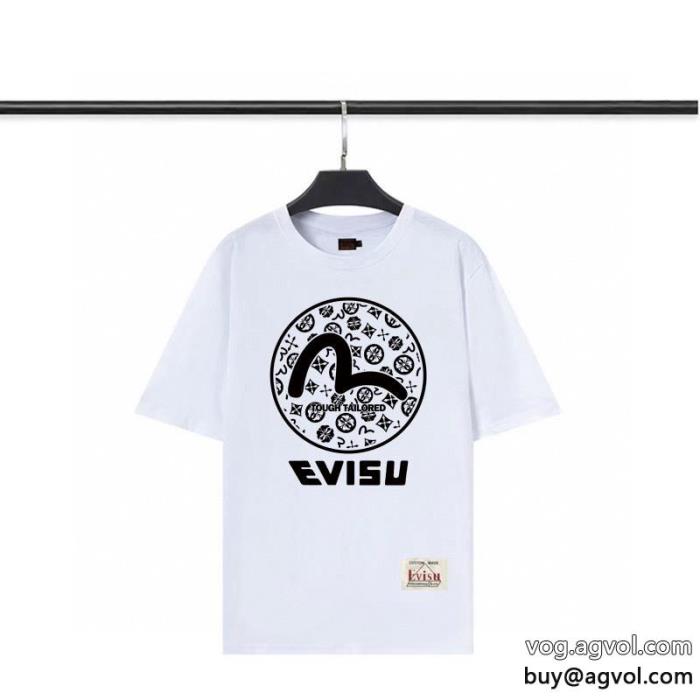 ブランド 偽物人気の高い日本完売EVISU半袖Tシャツ_0_2