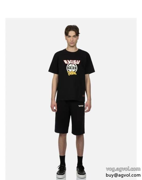 EVISUブランド コピー ショップ半袖Tシャツ格好良い大人の余裕が漂う_0_3