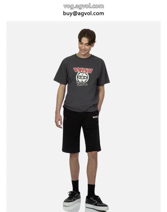 EVISUブランド コピー ショップ半袖Tシャツ格好良い大人の余裕が漂う_0_5