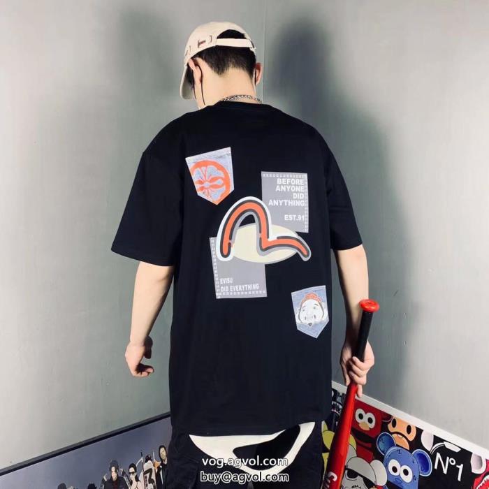 半袖Tシャツスーパー コピー 品EVISU残りサイズわずか高い人気_0_2