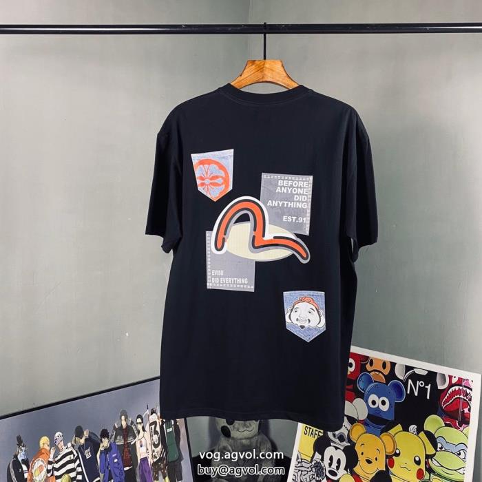 半袖Tシャツスーパー コピー 品EVISU残りサイズわずか高い人気_0_4