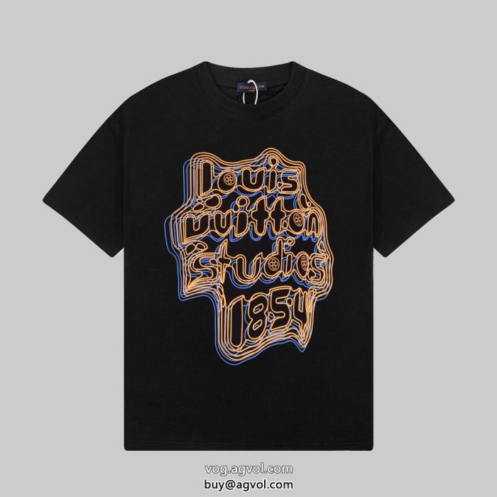 LOUIS VUITTON半袖Tシャツブランド スーパー コピー 舗今旬のシルエットバランス抜け感を出す_0_1