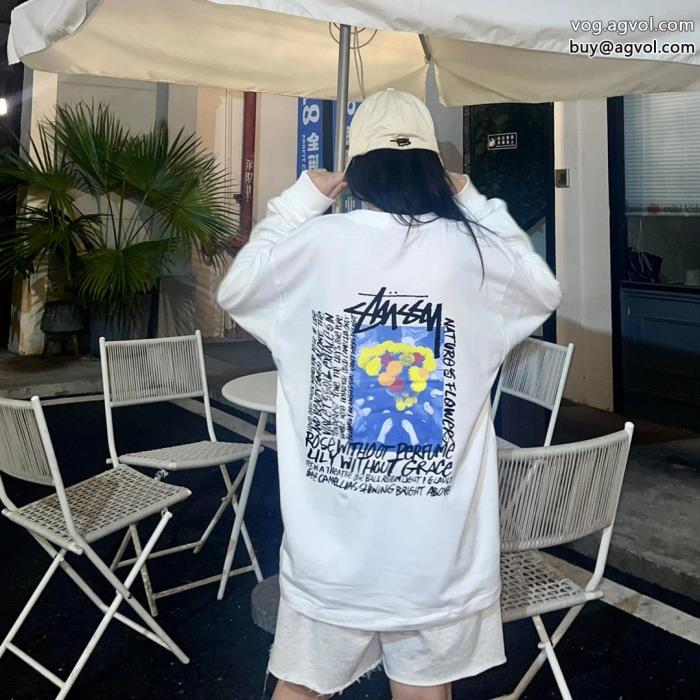 コピー 品 ブランドSTUSSY2023らしい華やか最新で完売確実長袖Tシャツ_0_1
