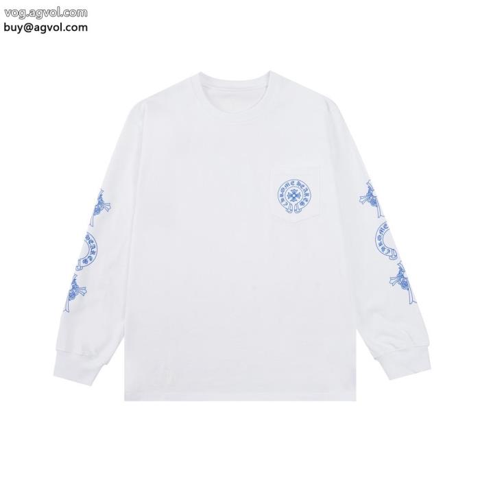 長袖Tシャツブランド 偽物 激安クロムハーツ冬の王道　適度な上品さ2023の流行りトップス_0_2