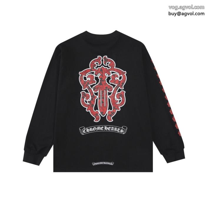 長袖Tシャツブランド コピー 通販洗練された印象憧れブランドクロムハーツ_0_1