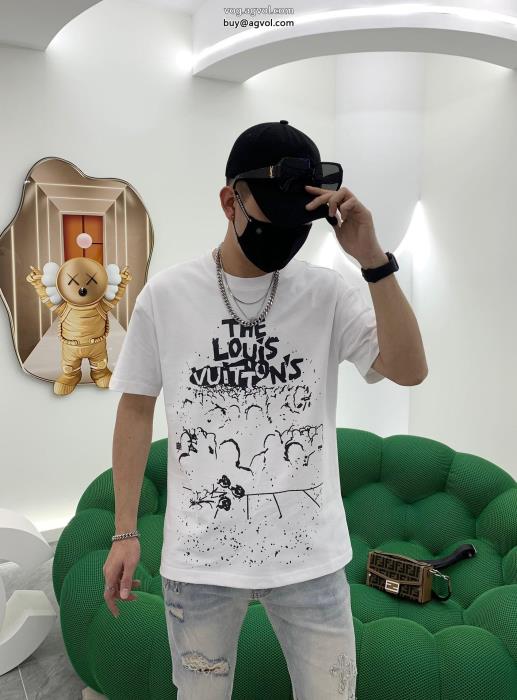 LOUIS VUITTON在庫確保済大人な印象が溢れ出る半袖Tシャツスーパー コピー 安心_1_2