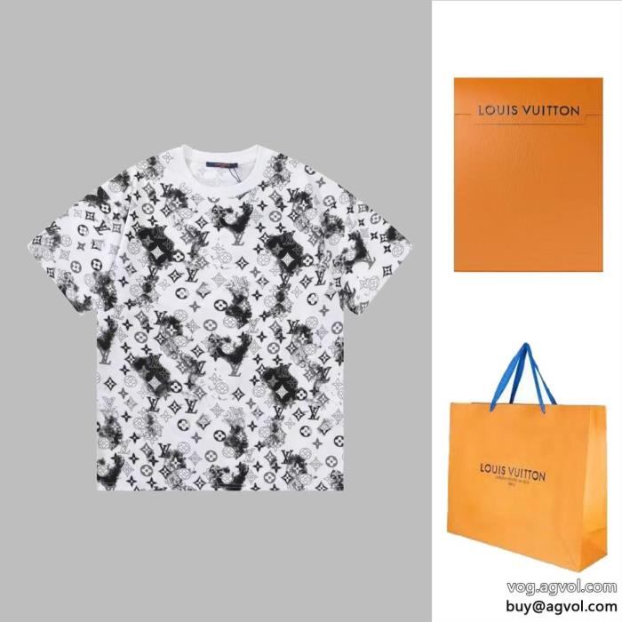 コピー 商品 ブランド半袖TシャツLOUIS VUITTON一目惚れしたスタイルアップ上品_0_2