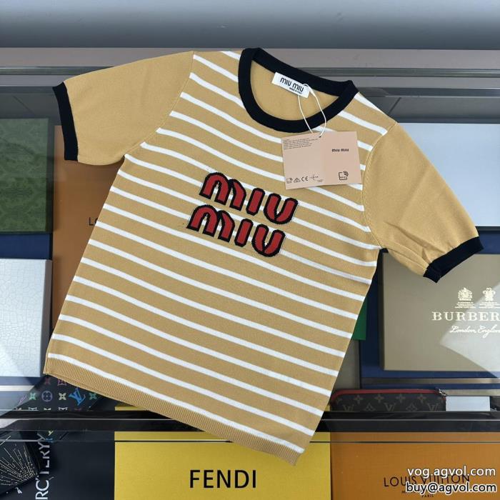 半袖Tシャツ先行入手モード感の高いミュウミュウコピー 商品 ブランド_0_0