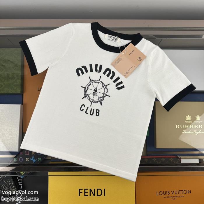 スーパー コピー 安心ミュウミュウ半袖Tシャツ人気ブランド今季大人気のデザイン_0_0