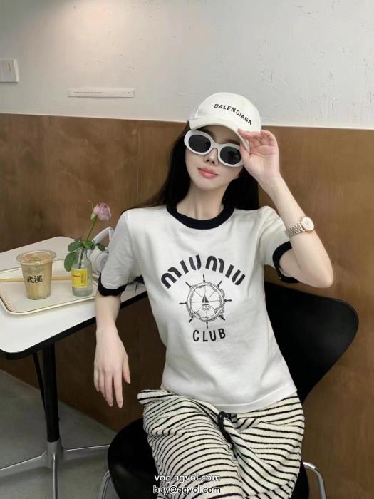 スーパー コピー 安心ミュウミュウ半袖Tシャツ人気ブランド今季大人気のデザイン_0_2