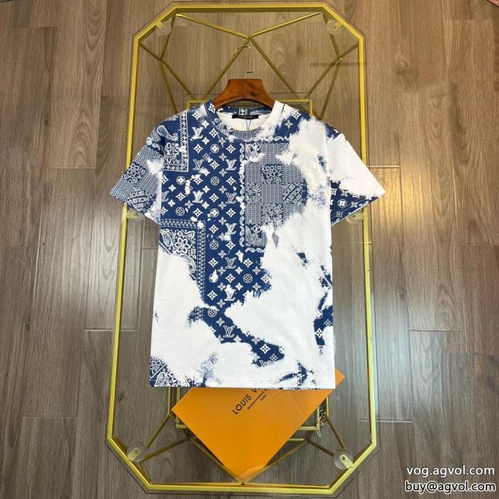 偽 ブランド サラサラの着心地優しい肌触り半袖Tシャツルイ ヴィトン_0_2