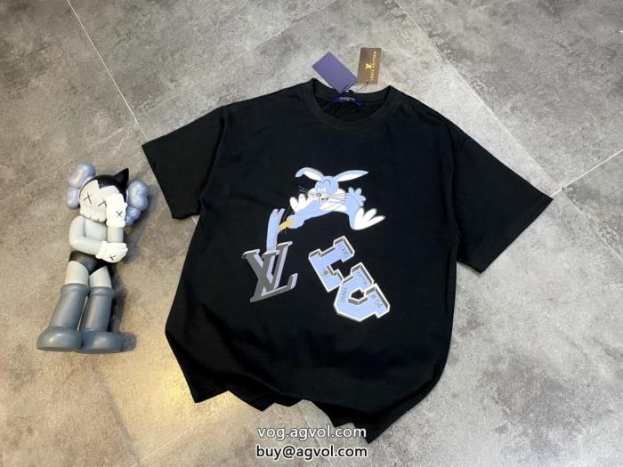ブランド 偽物 激安最前線2023抜け感スゴイ半袖TシャツLOUIS VUITTON_0_1