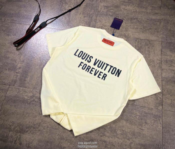 LOUIS VUITTONコピー 商品 販売肌触りの良いサラりと海外大人気アイテム半袖Tシャツ_0_1