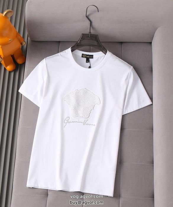 スーパー コピー ブランド 専門半袖Tシャツ希少なアイテム旬デザインVERSACE_0_1