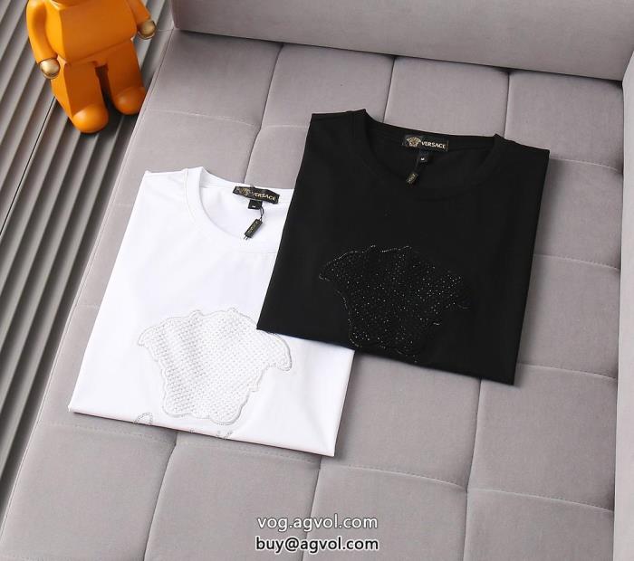 スーパー コピー ブランド 専門半袖Tシャツ希少なアイテム旬デザインVERSACE_0_3