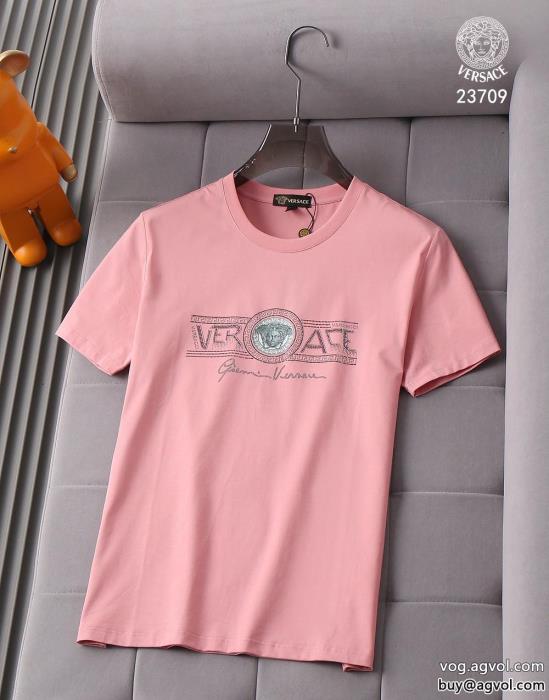 コピー 商品 販売半袖Tシャツ快適な着心地新鮮ながら上品VERSACE_0_1