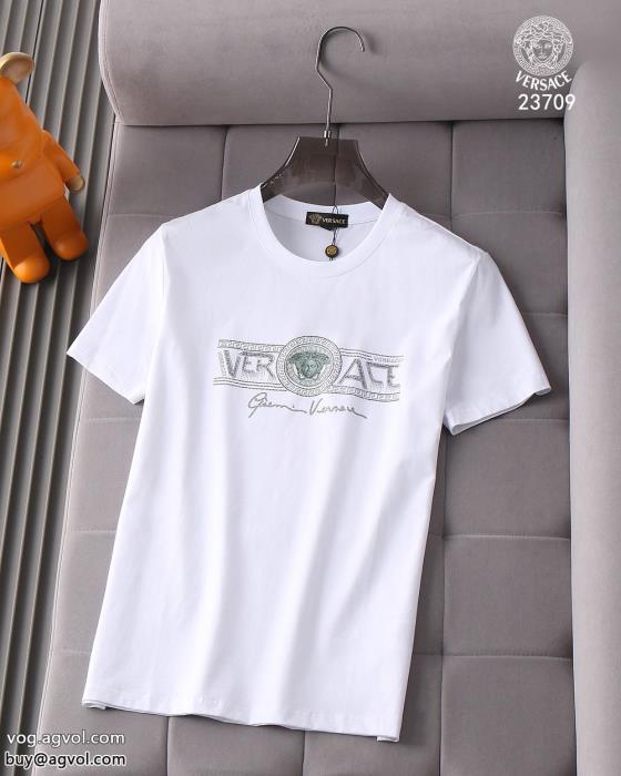 コピー 商品 販売半袖Tシャツ快適な着心地新鮮ながら上品VERSACE_0_2