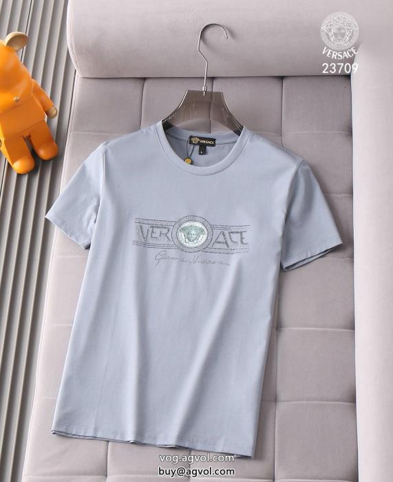 コピー 商品 販売半袖Tシャツ快適な着心地新鮮ながら上品VERSACE_0_4