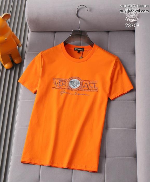 コピー 商品 販売半袖Tシャツ快適な着心地新鮮ながら上品VERSACE_0_3
