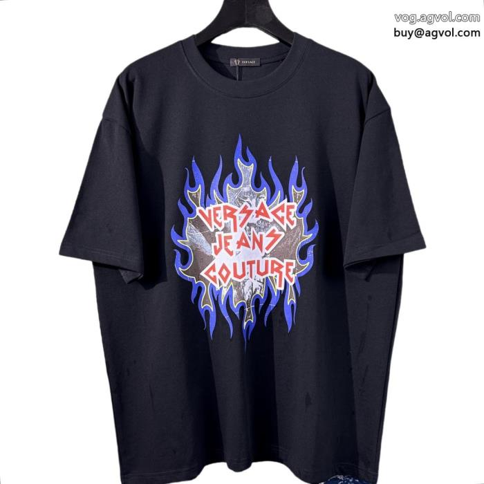 品のよさを感じさNEW素敵半袖Tシャツヴェルサーチブランド 偽物 激安_1_0