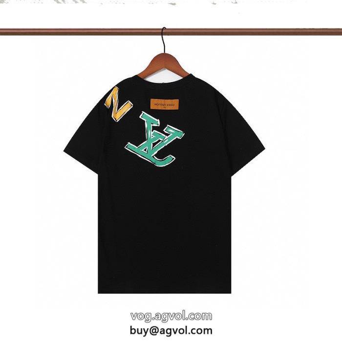 半袖TシャツLOUIS VUITTONブランド 通販 激安VIPセール通勤の定番_0_0