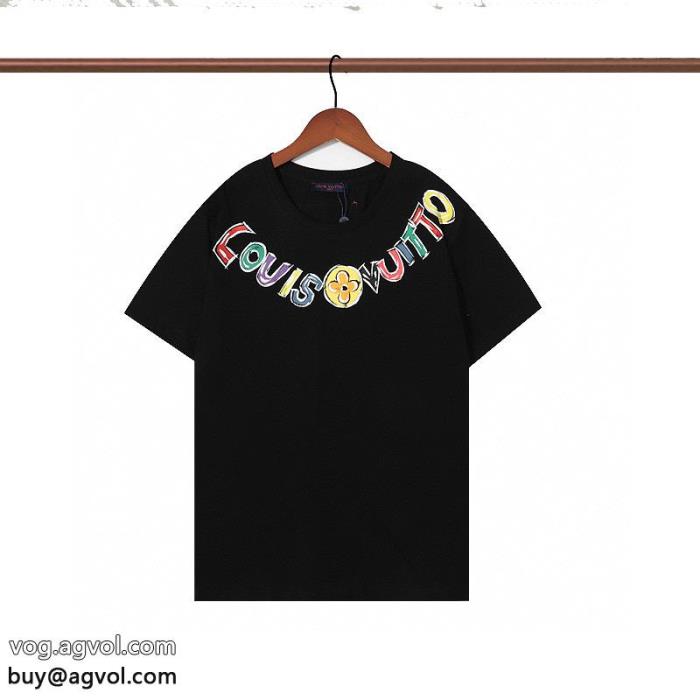 半袖TシャツLOUIS VUITTONブランド 通販 激安VIPセール通勤の定番_0_2