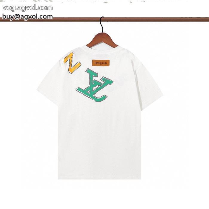 半袖TシャツLOUIS VUITTONブランド 通販 激安VIPセール通勤の定番_0_1
