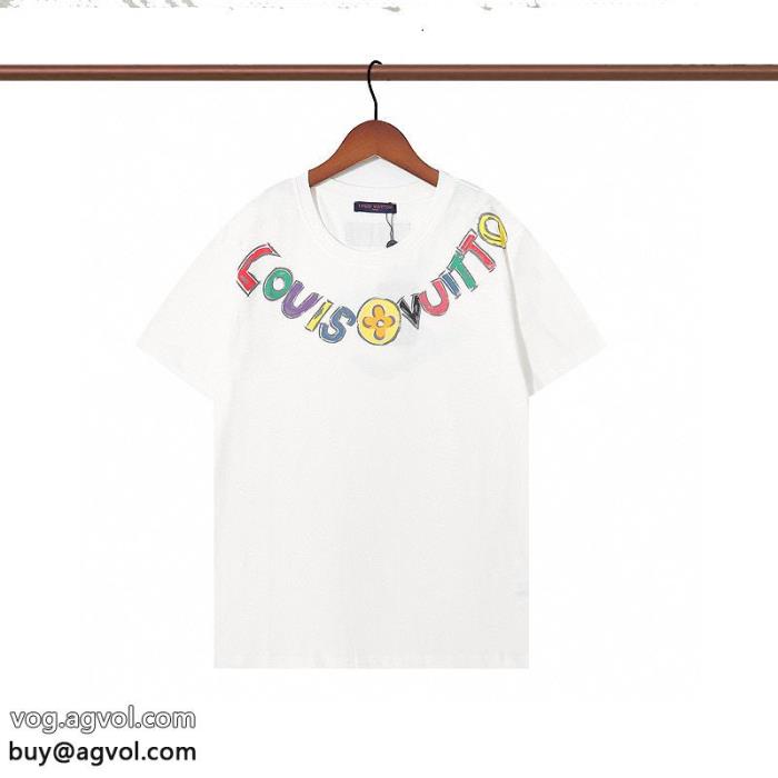 半袖TシャツLOUIS VUITTONブランド 通販 激安VIPセール通勤の定番_0_3
