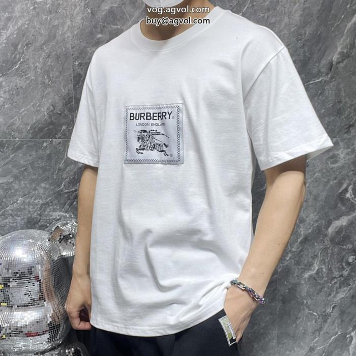 ブランド コピー 通販バーバリー大人で素敵カワイイ雰囲気半袖Tシャツ_0_2