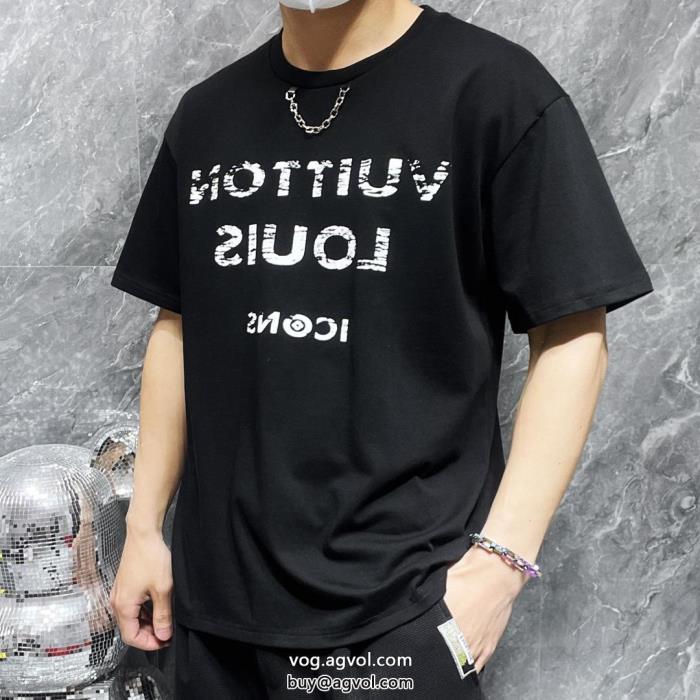 ルイ ヴィトン半袖Tシャツ派手すぎず北欧ブランドブランド コピー 販売_0_2
