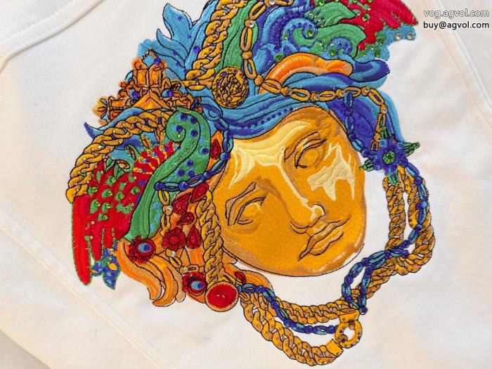 ブランド 通販透け感優しい半歩先をゆくオシャレジャケットVERSACE_0_3