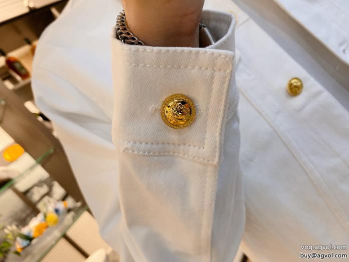 ブランド 通販透け感優しい半歩先をゆくオシャレジャケットVERSACE_0_4
