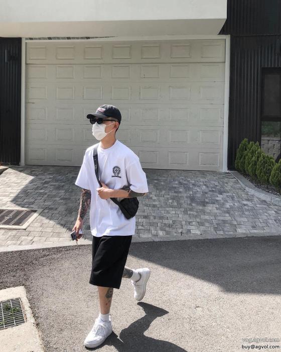 好印象な上品スタイル今年流大人っぽさCHROME HEARTSブランド アクセサリー 激安半袖Tシャツ_0_4