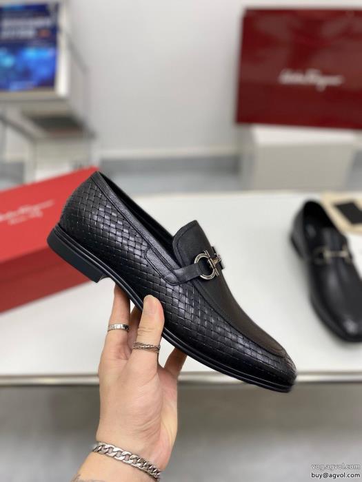 偽物 ブランド早期完売23AWの最新アイテムFERRAGAMOビジネスシューズ_0_0