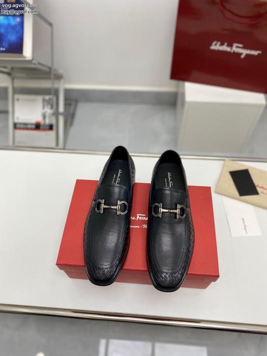 偽物 ブランド早期完売23AWの最新アイテムFERRAGAMOビジネスシューズ_0_1