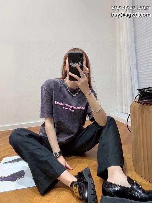 半袖Tシャツ優秀なアイテム上品さ漂うALEXANDER WANGブランド 通販 激安_0_2