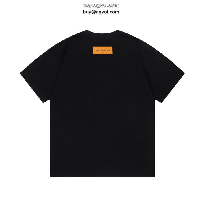 コピー 品 販売ルイ ヴィトン美し過ぎる愛用ブランド半袖Tシャツ_0_1