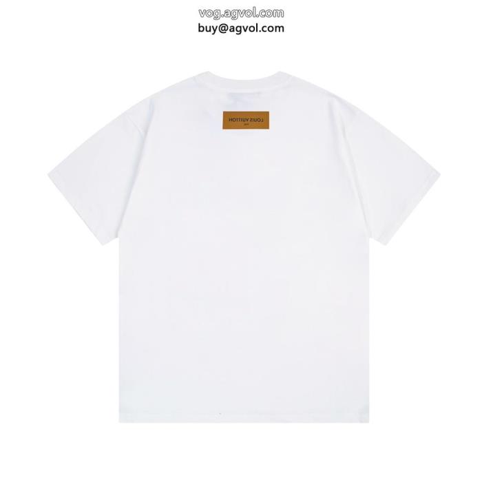 コピー 品 販売ルイ ヴィトン美し過ぎる愛用ブランド半袖Tシャツ_0_2