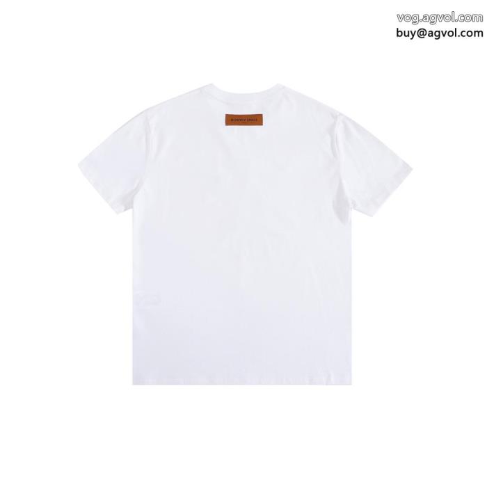 ブランド 通販たくさん歩く日にも大活躍早期完売LOUIS VUITTON半袖Tシャツ_0_0
