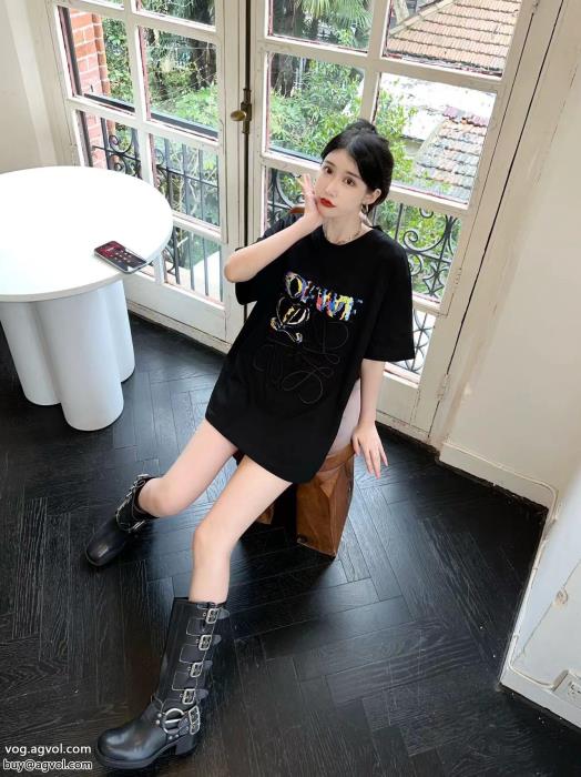 ロエベブランド 品 スーパー コピー大人着用可プレミアム品質半袖Tシャツ_0_3