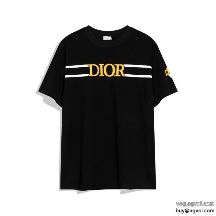 DIORオフィスファッション派手すぎず半袖Tシャツブランド コピー 激安_0_0