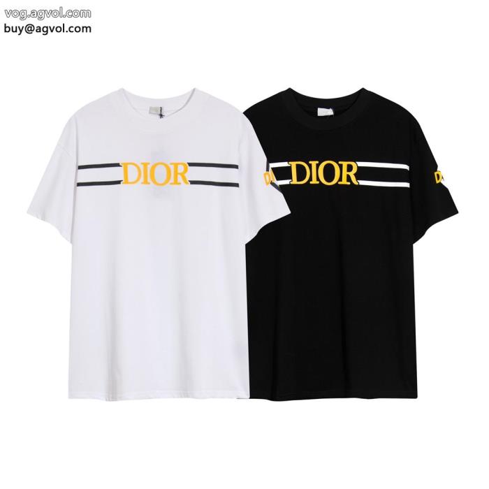 DIORオフィスファッション派手すぎず半袖Tシャツブランド コピー 激安_0_2