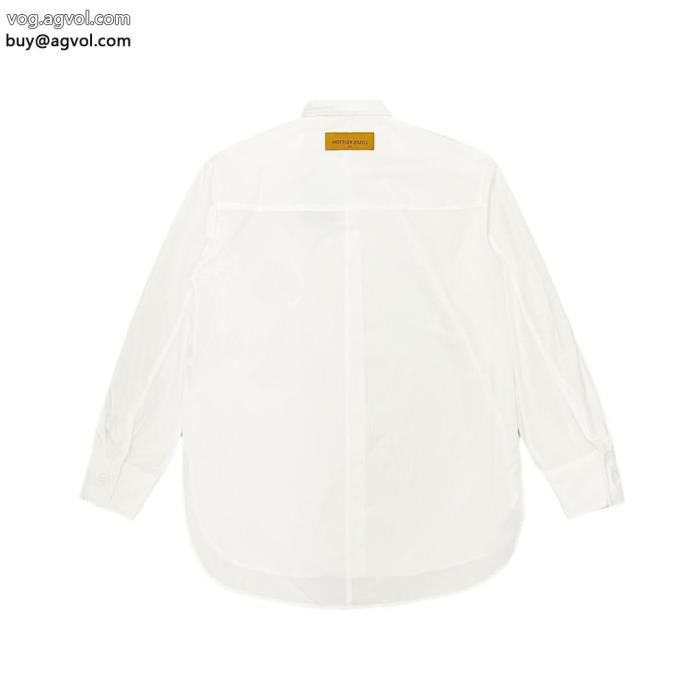 LOUIS VUITTONアイドル着用オーバーサイズ偽物 ブランド 販売長袖シャツ_0_2
