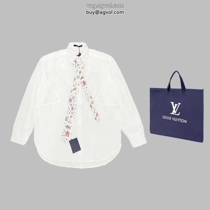 LOUIS VUITTONアイドル着用オーバーサイズ偽物 ブランド 販売長袖シャツ_0_3